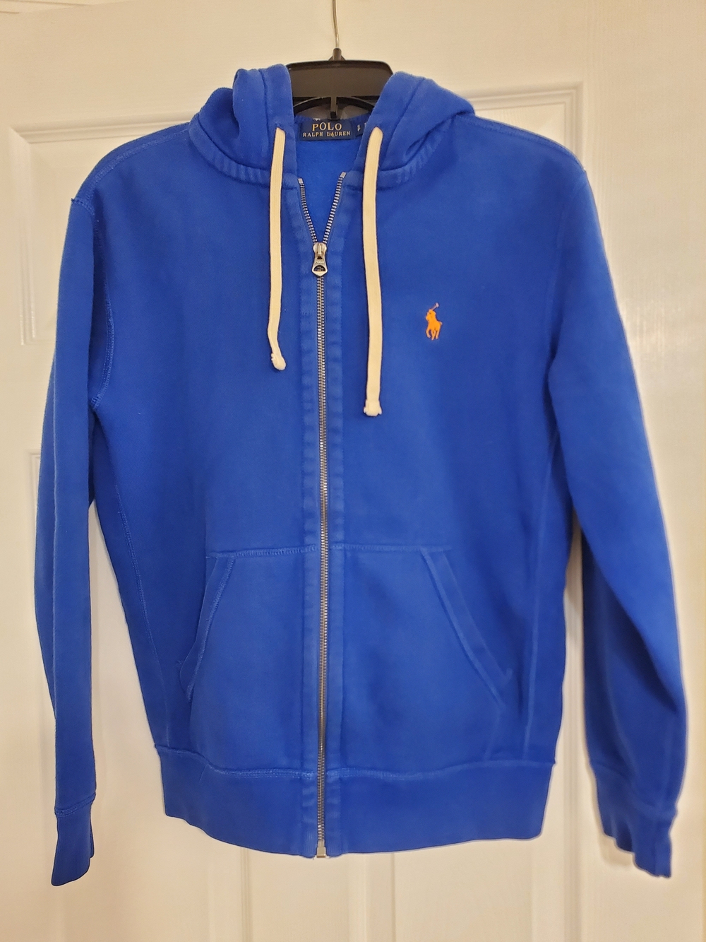 Polo by Ralph Lauren Men’s Royal Blue Zip Hoodie Sweater